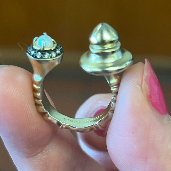 $85 Kendra Scott Branson Open Ring In Gold Tone Size 7 - Picture 6 of 12